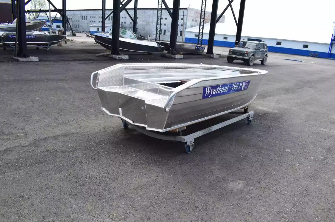 Алюминиевая лодка Wyatboat-390Р Увеличенный борт в Новочебоксарске