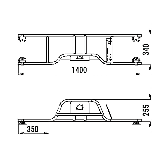 Стойка рулевая с бортовым креплением малая в Новочебоксарске