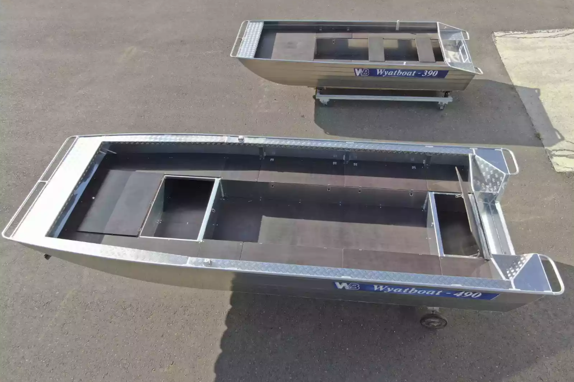 Алюминиевая лодка Wyatboat-490 Jonboat в Новочебоксарске