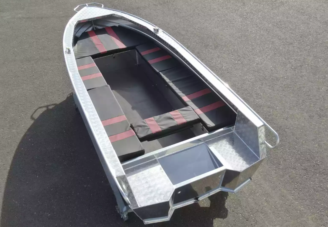 Алюминиевая лодка Wyatboat-390РМ увеличенный борт в Новочебоксарске