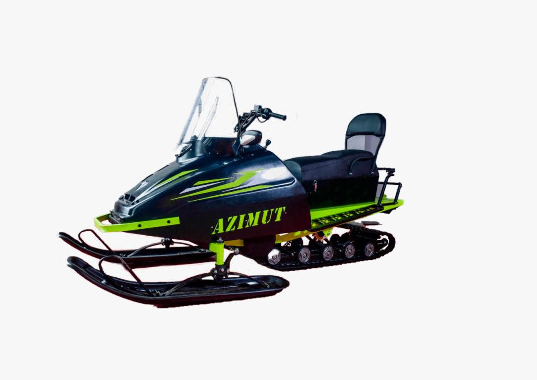 Миниснегоход Бурлак Азимут 20 л.с. , эл.запуск, реверс, тормоз гидравл, капот черный в Новочебоксарске