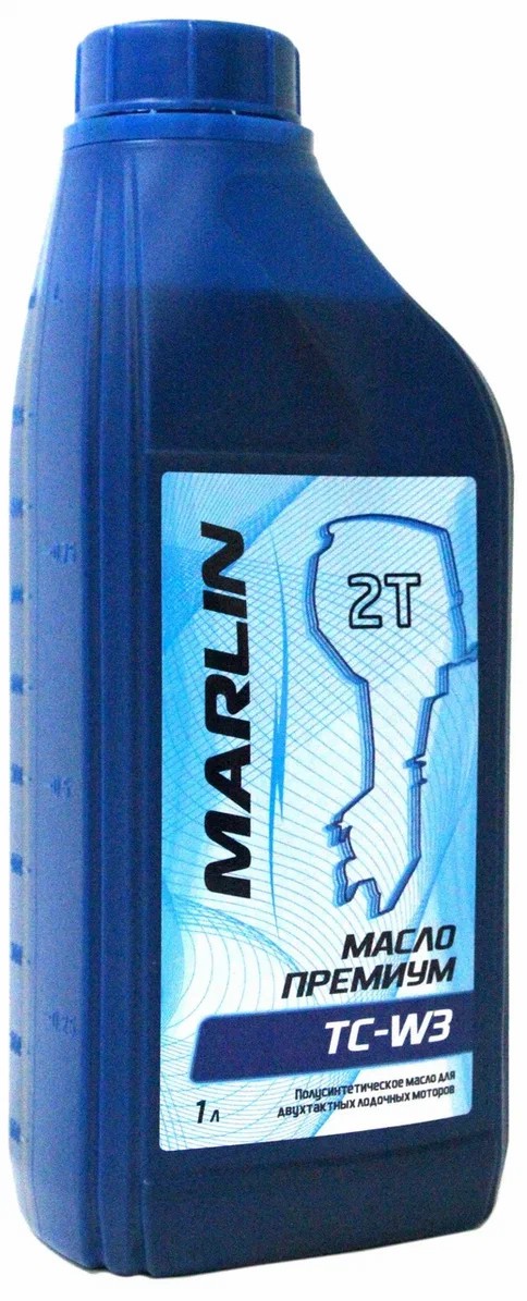 МАСЛО ПОЛУСИНТЕТИЧЕСКОЕ MARLIN ПРЕМИУМ 2Т, TC-W3, 1 ЛИТР в Новочебоксарске