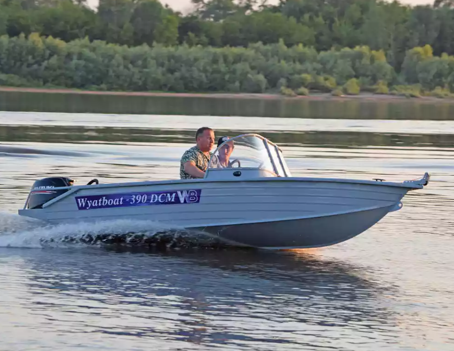 Алюминиевая лодка Wyatboat-390 DCM в Новочебоксарске