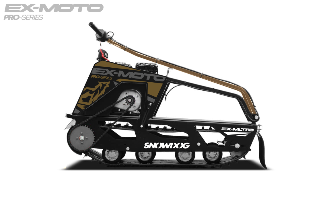 Мотобуксировщик EX-MOTO SNOWDOG S380 8л.с. в Новочебоксарске