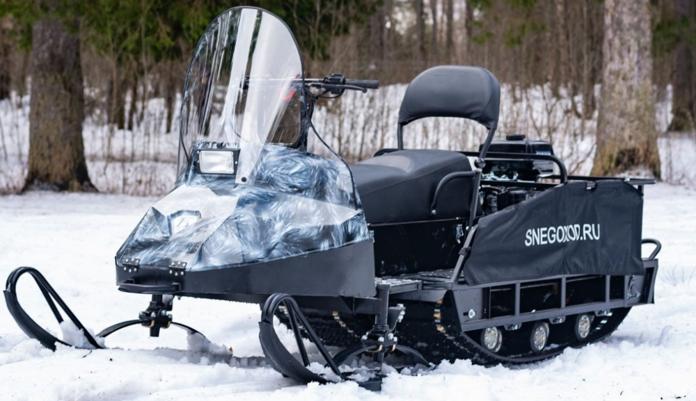 Миниснегоход Бурлак Егерь Экспедитор 15 л.с. , реверс, тормоз, капот белый в Новочебоксарске