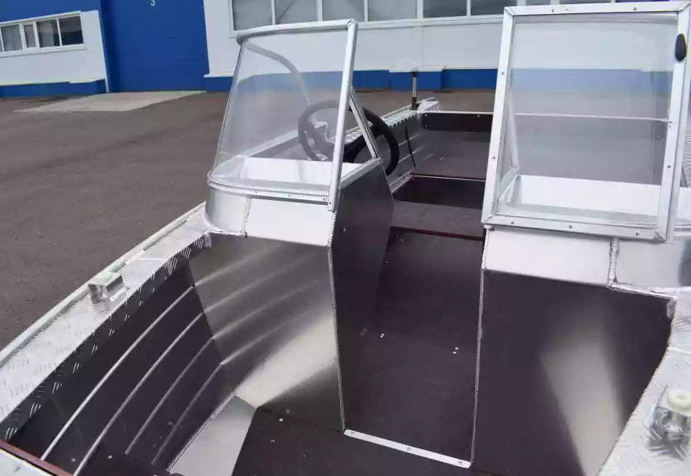 Алюминиевая лодка Wyatboat-390 DCM Увеличенный борт в Новочебоксарске