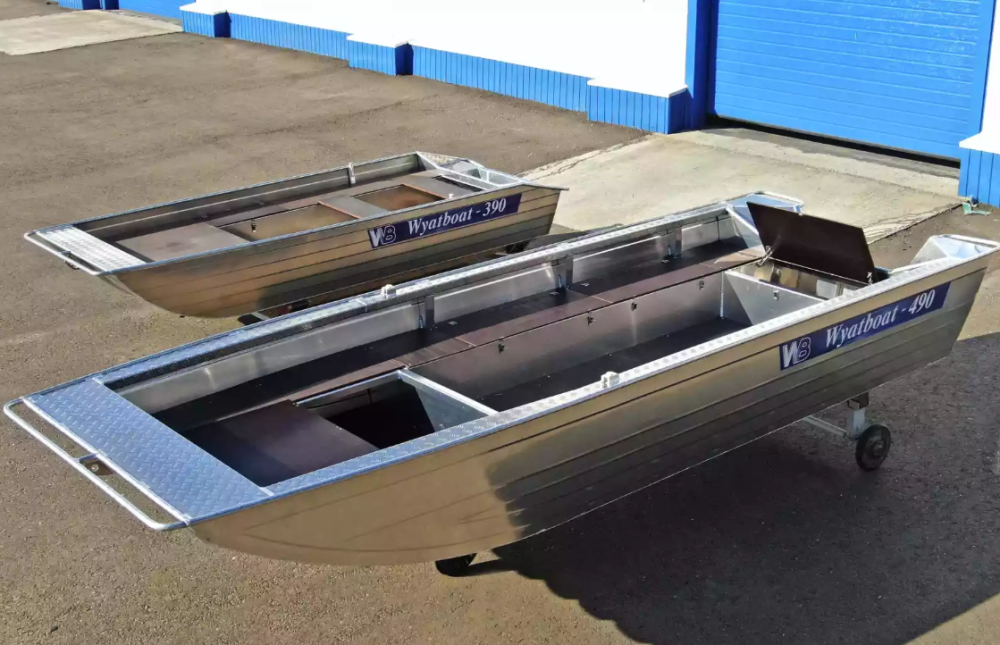 Алюминиевая лодка Wyatboat-490 Jonboat в Новочебоксарске