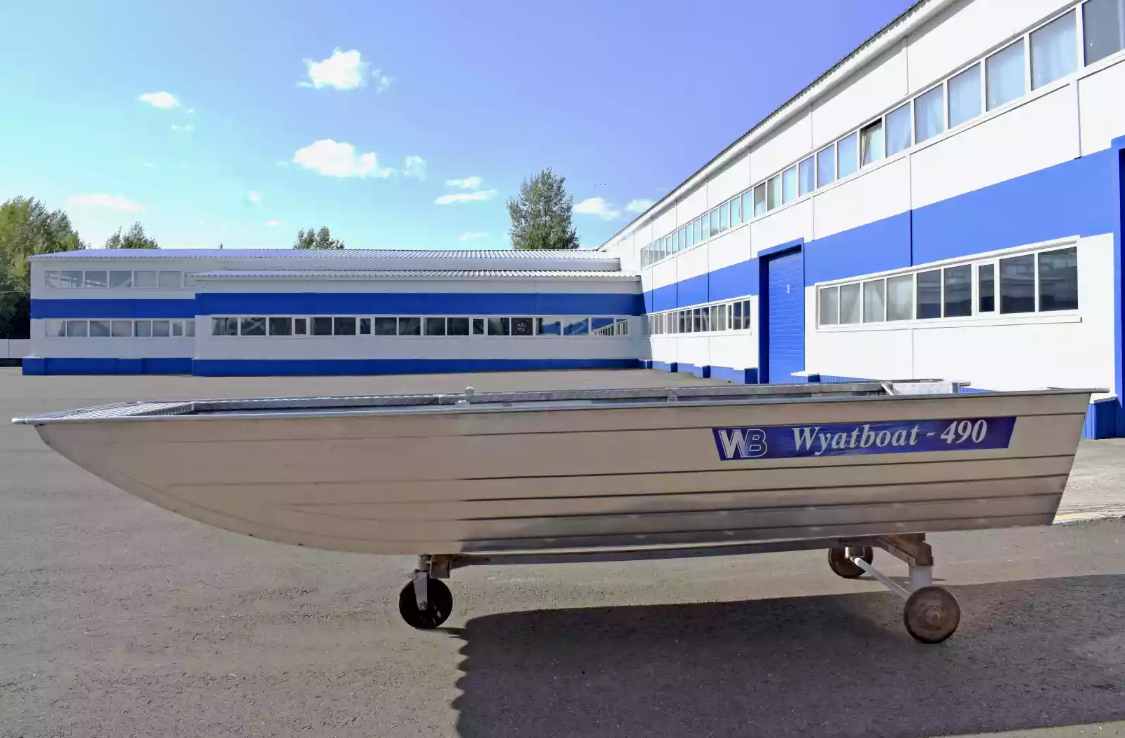 Алюминиевая лодка Wyatboat-490 Jonboat в Новочебоксарске