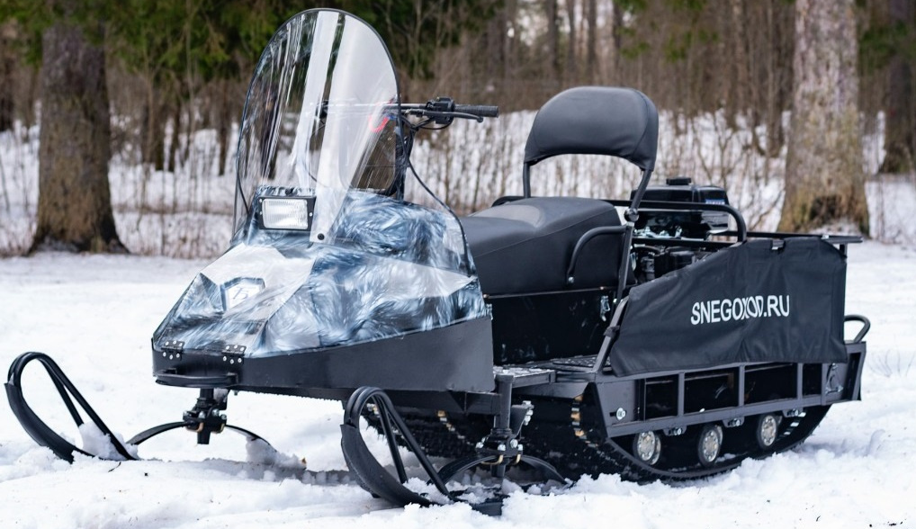 Миниснегоход Бурлак Егерь Экспедитор 15 л.с. , реверс, тормоз, капот белый в Новочебоксарске