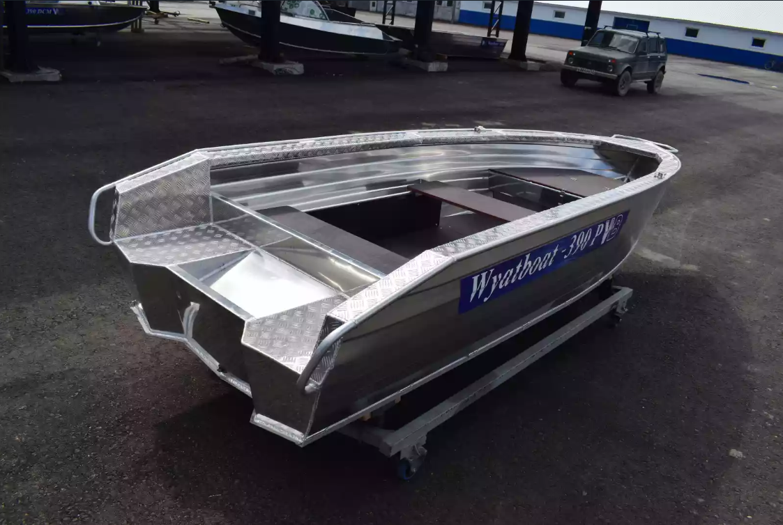 Алюминиевая лодка Wyatboat-390Р Увеличенный борт в Новочебоксарске