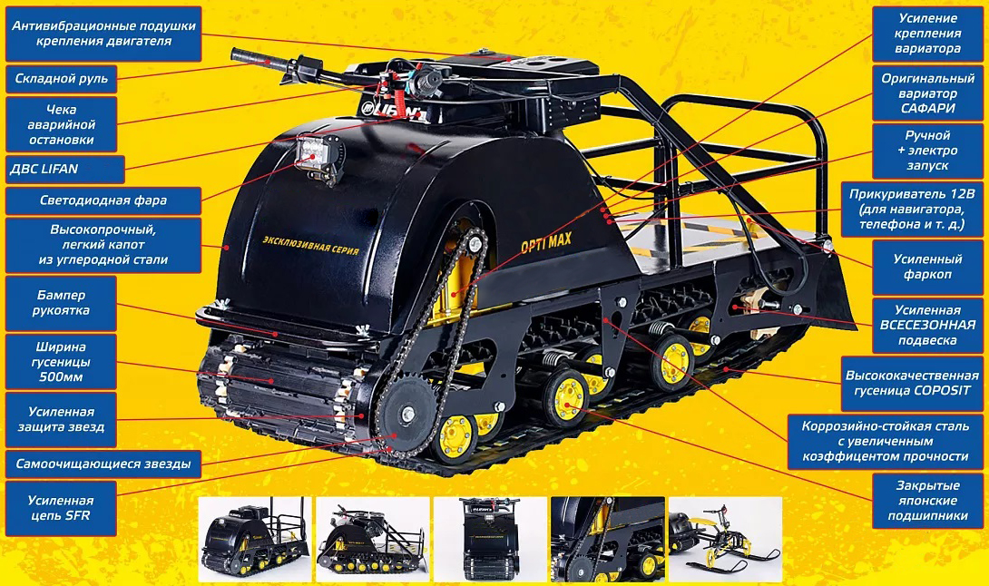 Мотобуксировщик OPTI MAX 19 в Новочебоксарске