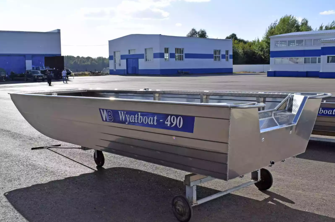 Алюминиевая лодка Wyatboat-490 Jonboat в Новочебоксарске