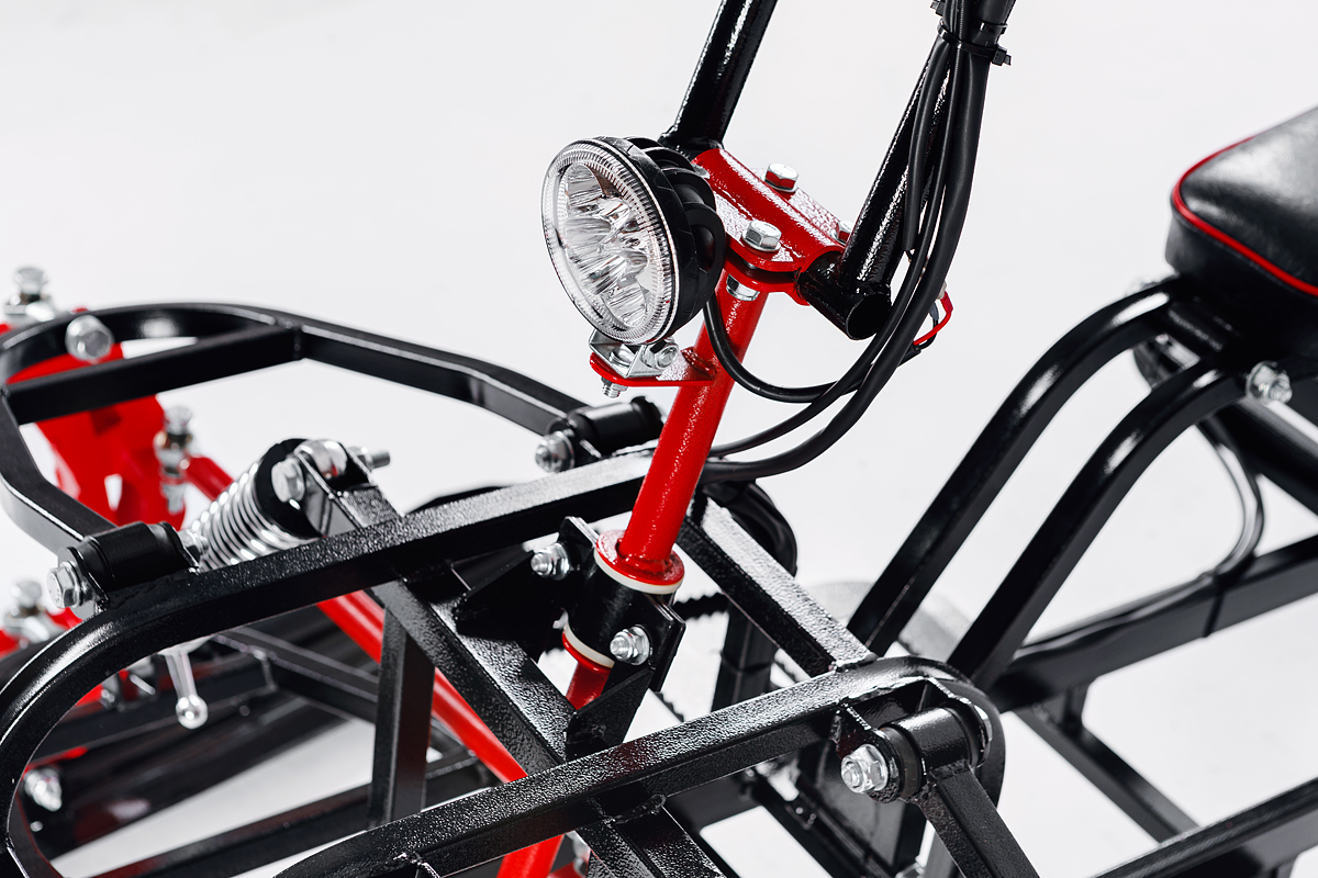 Лыжный модуль IKUDZO с подогревом ручек пластиковые лыжи в Новочебоксарске