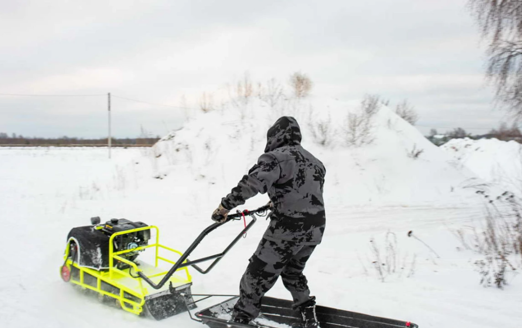 Мотобуксировщик Бурлак ХОЗЯИН-1 (капот ткань) в Новочебоксарске