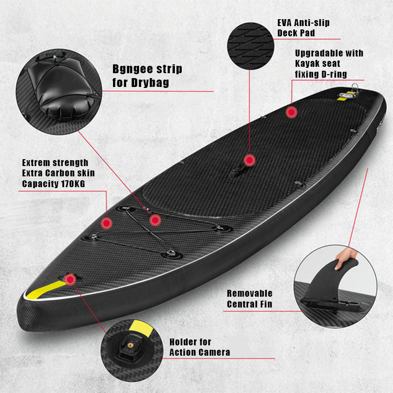SUP (САП) ДОСКА MISHIMO CARBON DARKSIDE 11’ (335СМ) в Новочебоксарске