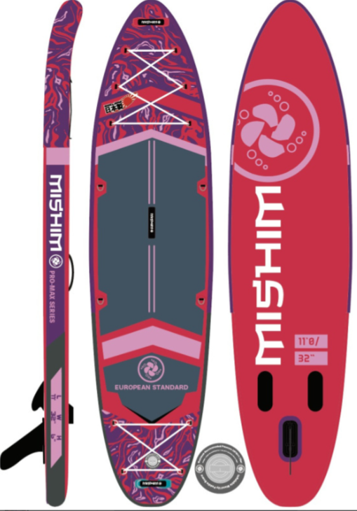 SUP (САП) Доска MISHIMO PRO-MAX Viva Magenta 10.8’ (330см) в Новочебоксарске