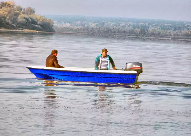 Стеклопластиковая лодка Wyatboat 430 тримаран в Новочебоксарске