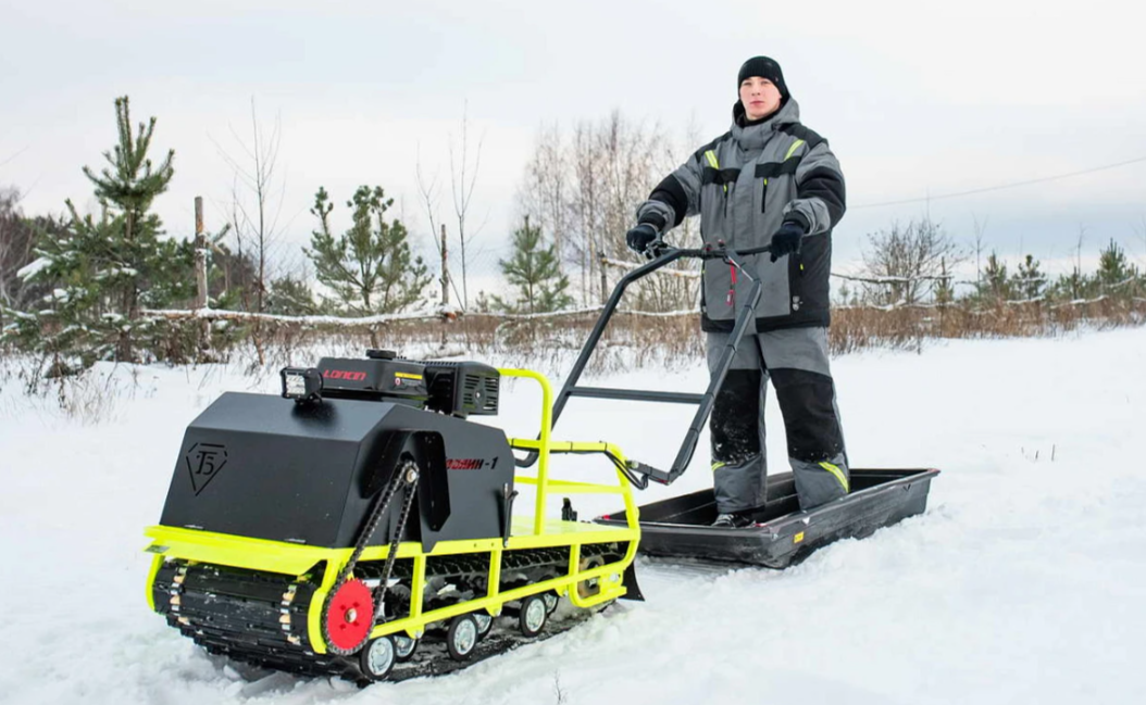 Мотобуксировщик Бурлак ХОЗЯИН-1 (капот ткань) в Новочебоксарске