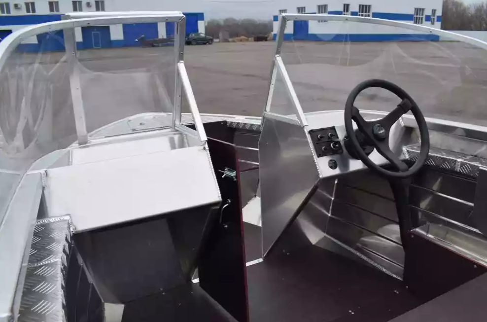 Алюминиевая лодка Wyatboat-390 DCM Увеличенный борт в Новочебоксарске