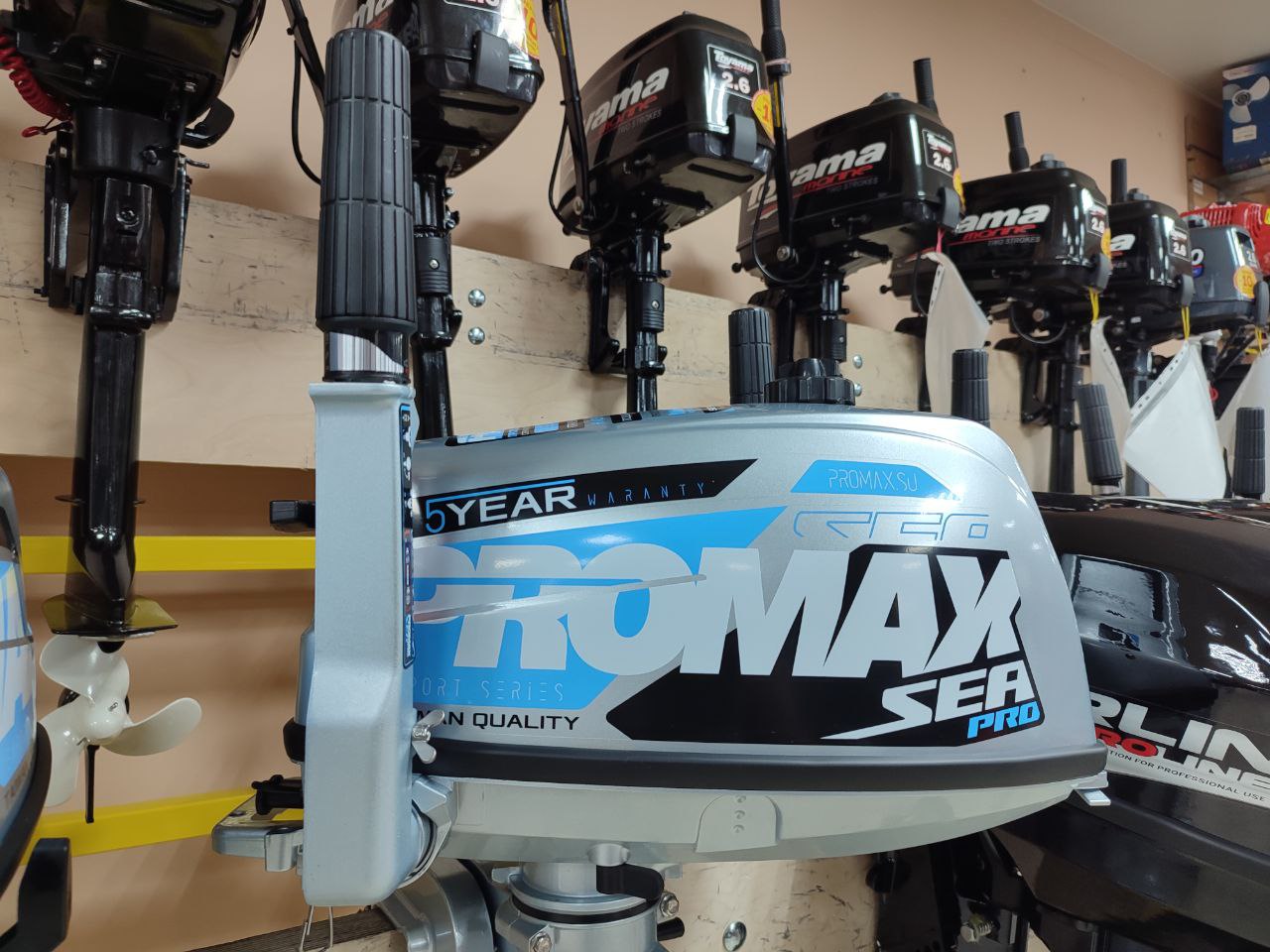 Лодочный мотор PROMAX SP5FHS (внешний бак 12 л) в Новочебоксарске