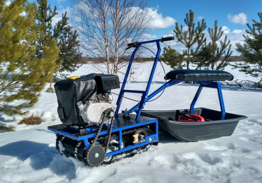 Мини-мотобуксировщик Альбатрос-М с фарой в Новочебоксарске