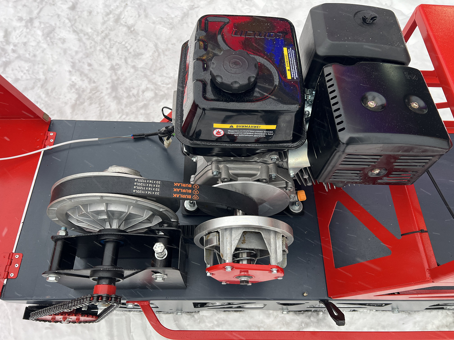 Мотобуксировщик EX-MOTO SNOWDOG S500 15л.с в Новочебоксарске