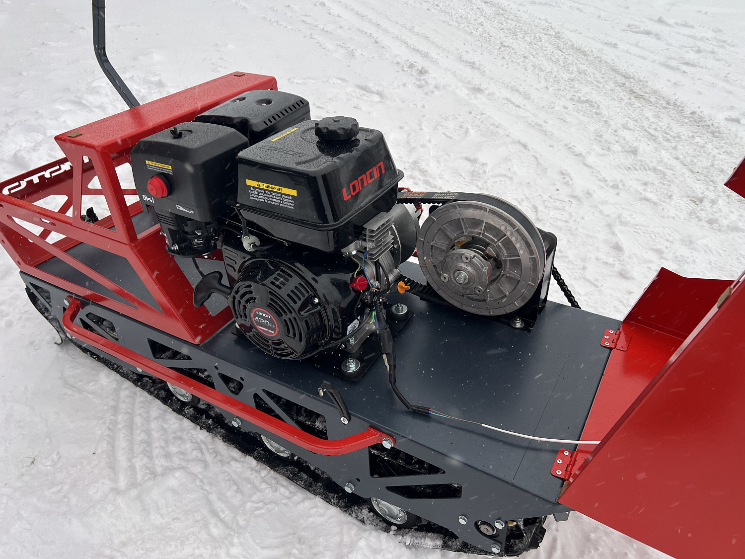 Мотобуксировщик EX-MOTO SNOWDOG S500 15л.с в Новочебоксарске