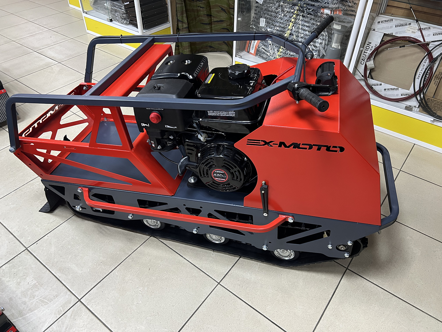 Мотобуксировщик EX-MOTO SNOWDOG S500 15л.с в Новочебоксарске