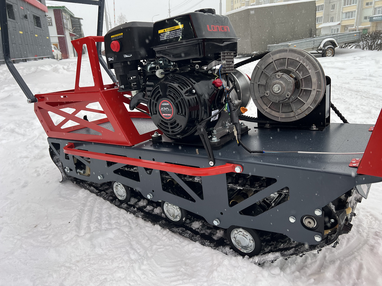 Мотобуксировщик EX-MOTO SNOWDOG S500 15л.с в Новочебоксарске