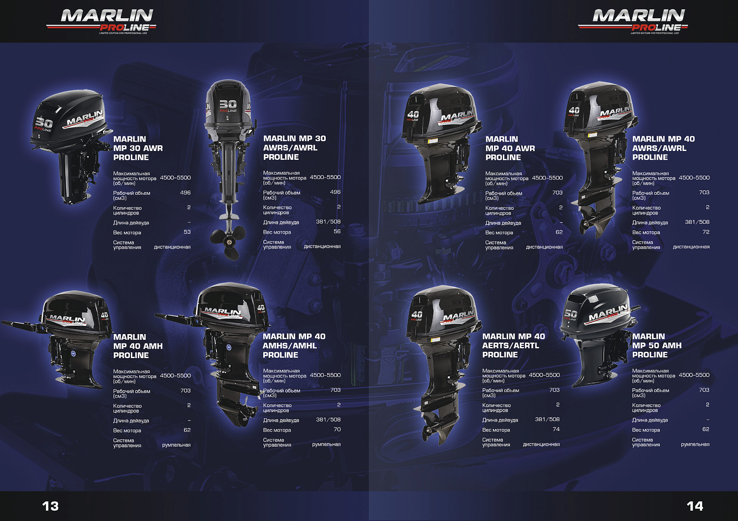 Лодочный мотор MARLIN PROLINE MP 50 AWRL в Новочебоксарске