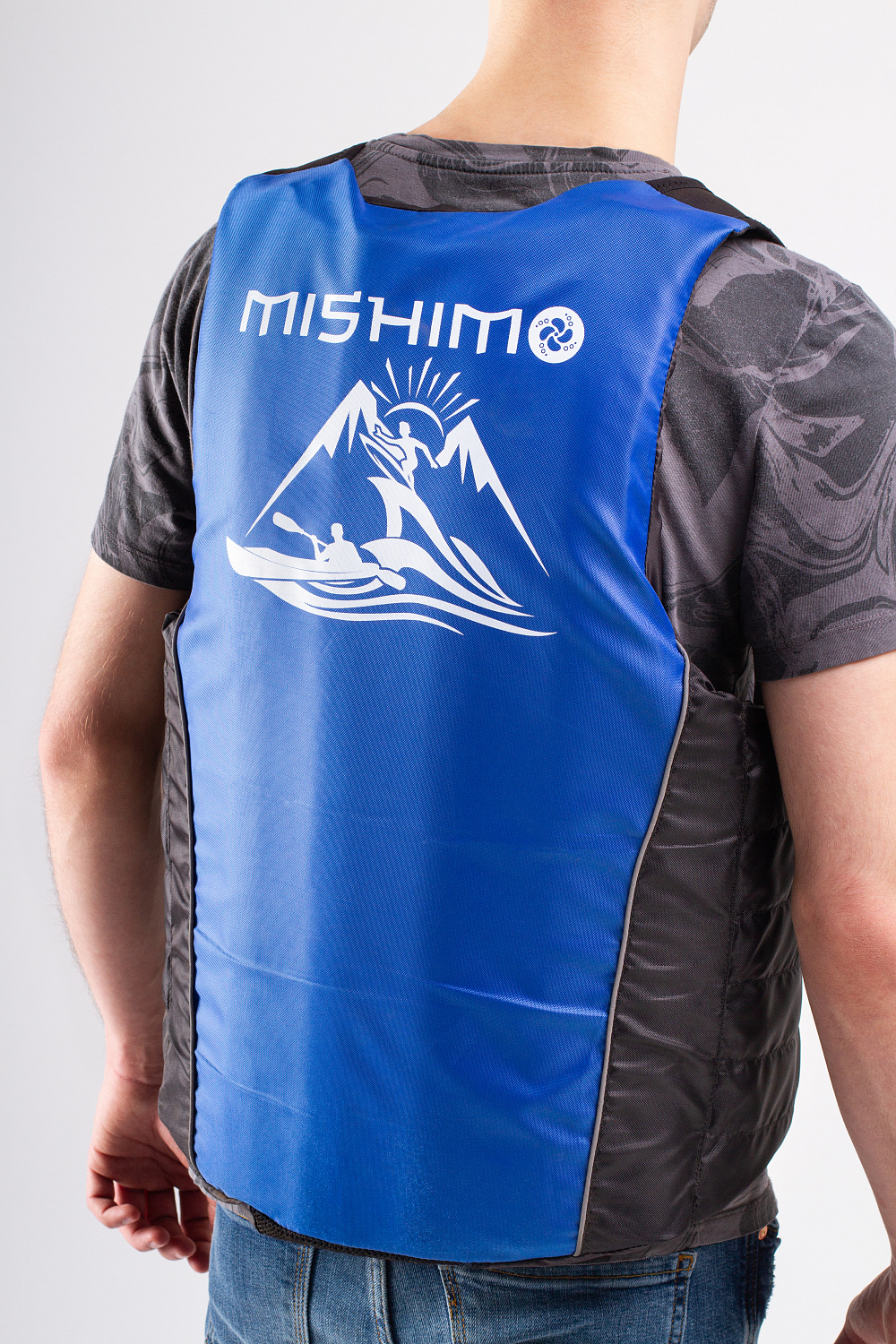 Жилет спасательный MISHIMO PRO Премиум качества Черно-синий в Новочебоксарске