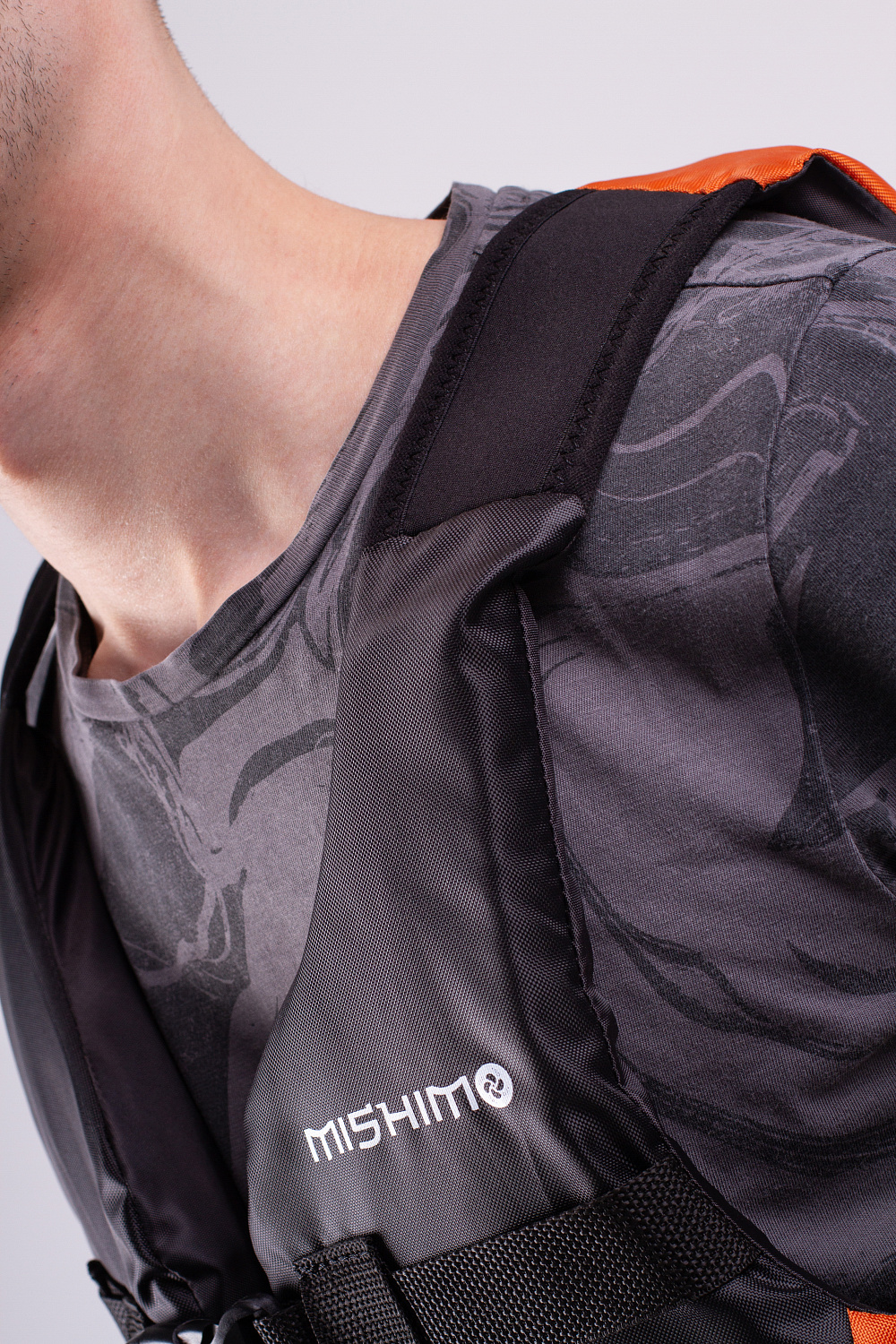 Жилет спасательный MISHIMO PRO Премиум качества Черно-оранжевый в Новочебоксарске