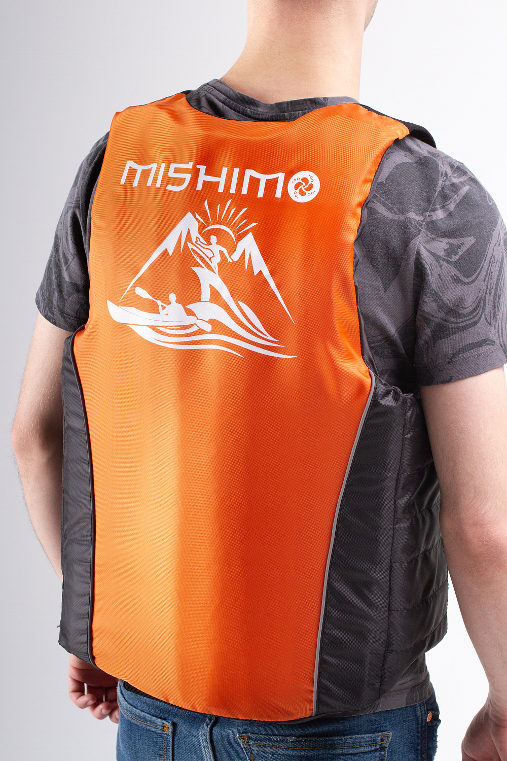 Жилет спасательный MISHIMO PRO Премиум качества Черно-оранжевый в Новочебоксарске
